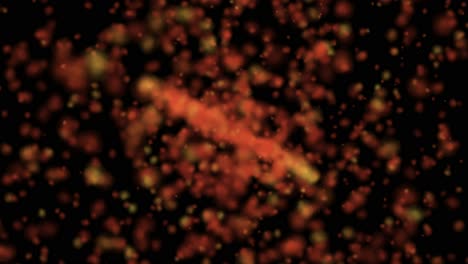 big bang particle explosion accelerated simulation with matter clumping into central band and camera rotation