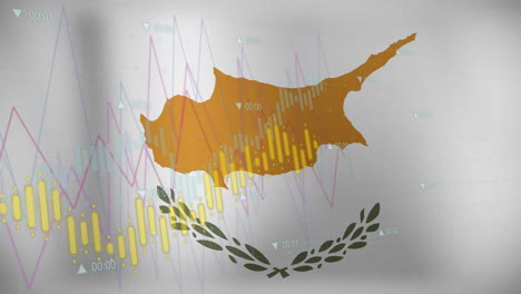 키프로스의 발을 통해 데이터를 처리하는 그래프의 애니메이션