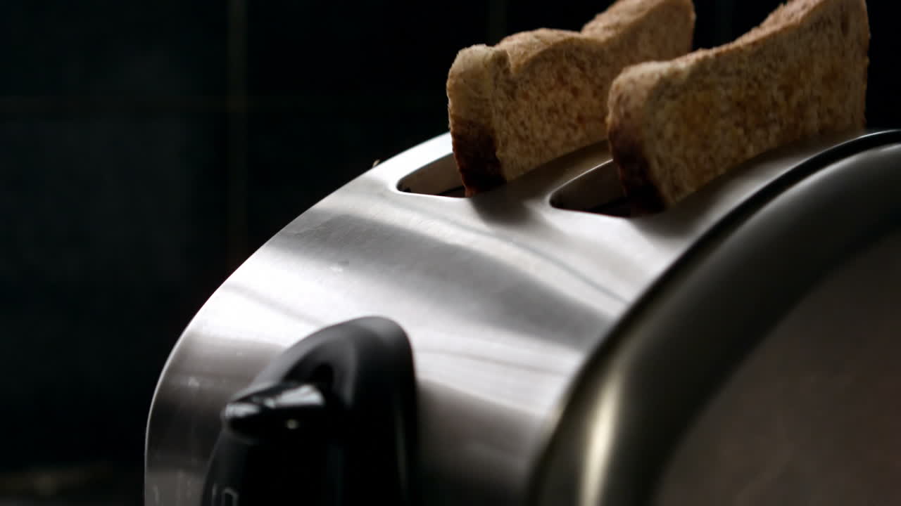 Toast popping in the toaster