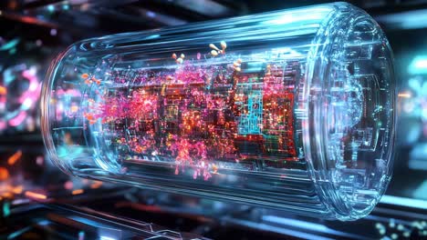 visualización del motor futurista