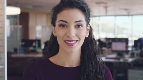 Face,-leadership-and-business-woman-in-office