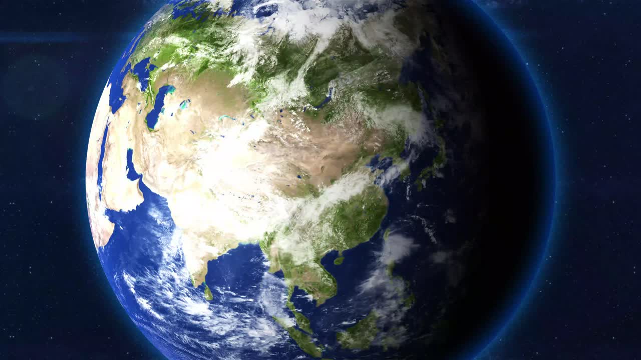 Earth Zooming On Ukraine - No Labels