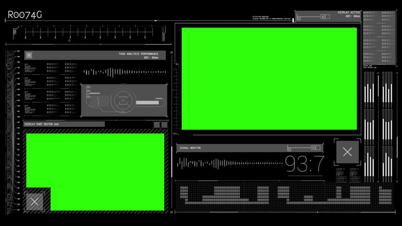 Animation of a tech interface