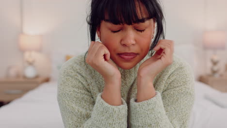 Phone,-stress-and-anxiety-with-a-woman-thinking