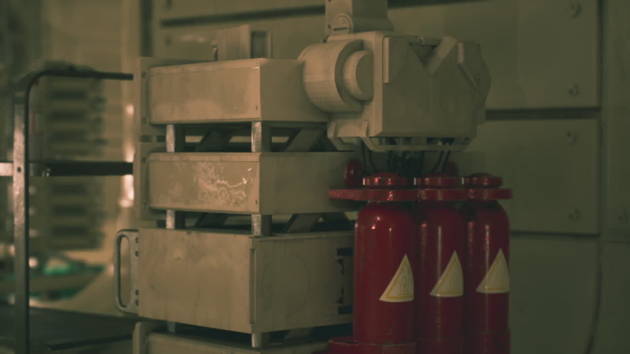 Lab gear in a hidden bunker for scientific research