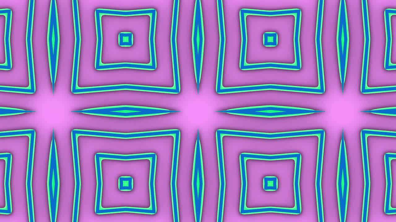 patrón geométrico animación psicodélica
