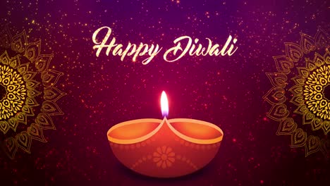 great indian diwali deepavali traditional festival of lights pooja festival loop background with