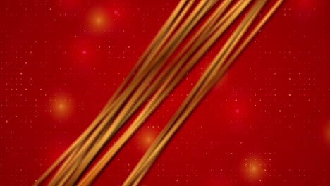 abstract bright red luxury video animation with golden lines