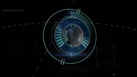 animation of scope scanning and network of connections