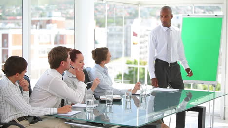 business team in a conference room