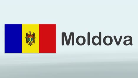 3d-Presentation-promo-intro-in-white-background-with-a-colorful-ribon-of-the-flag-and-country-of-Moldova