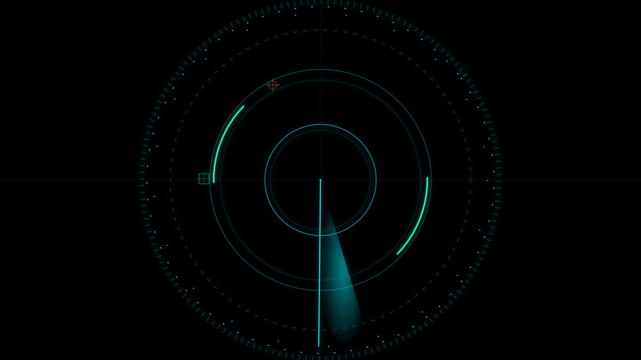 Schermo Radar Digitale in Scansione per Obiettivi