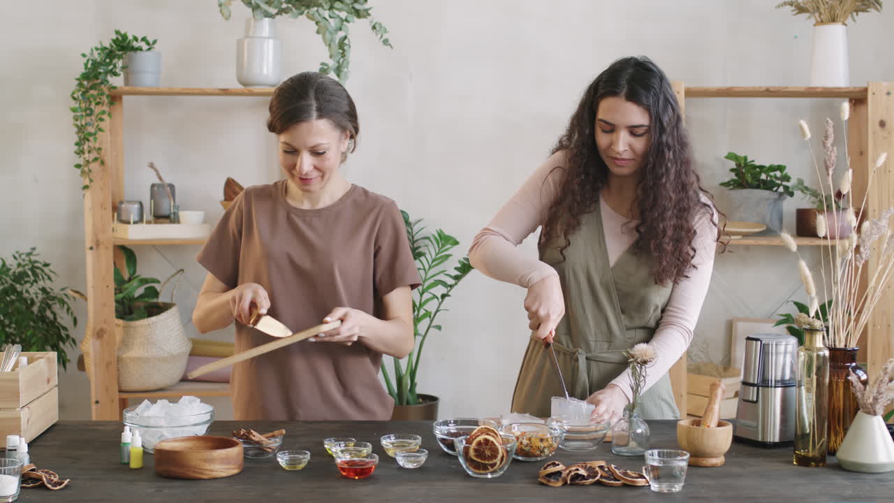 Women Dicing Premade Soap Base