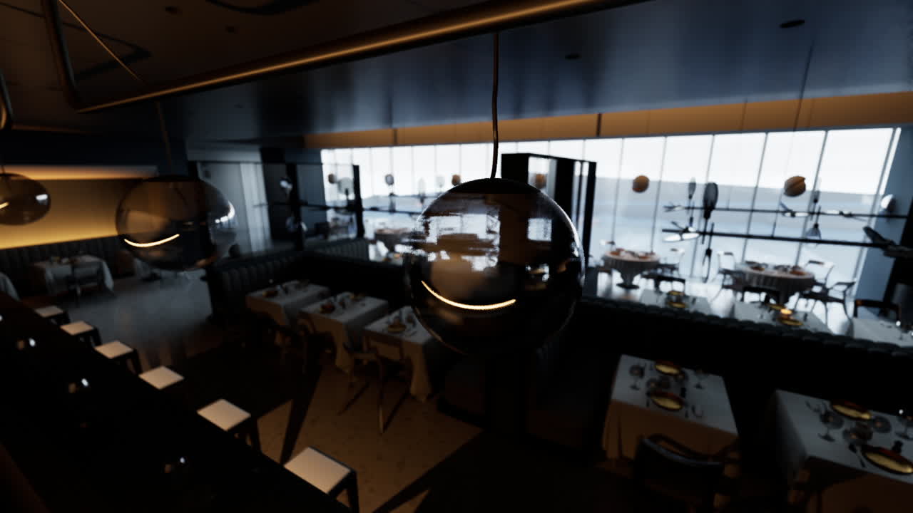 현대적인 레스토랑 인테리어 디자인