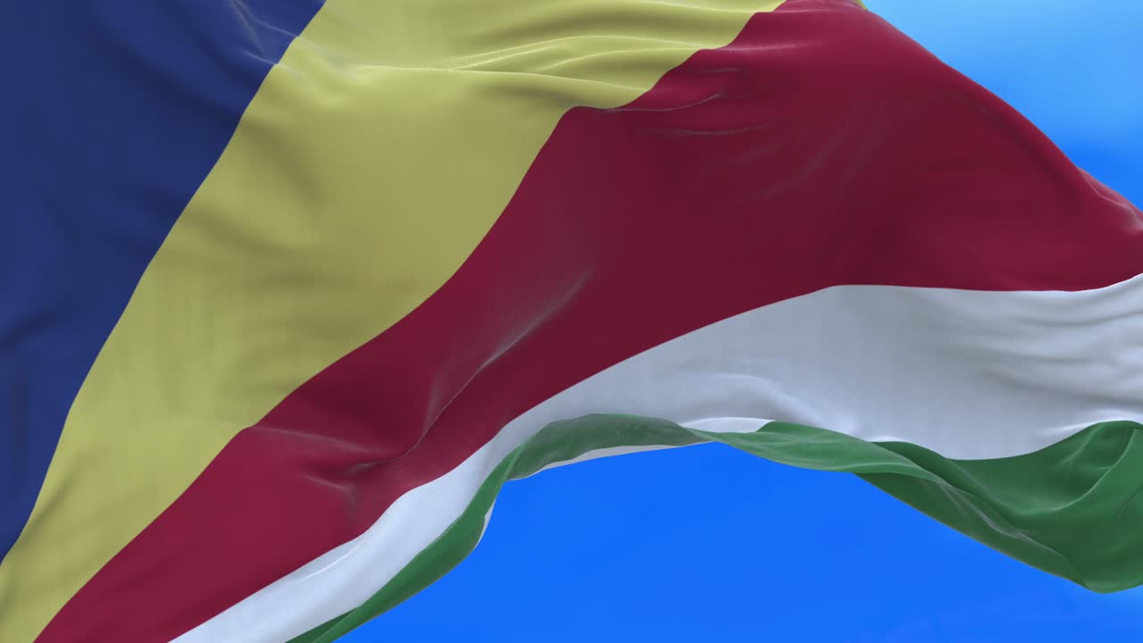 el bucle sin costuras de la bandera de las seychelles.
