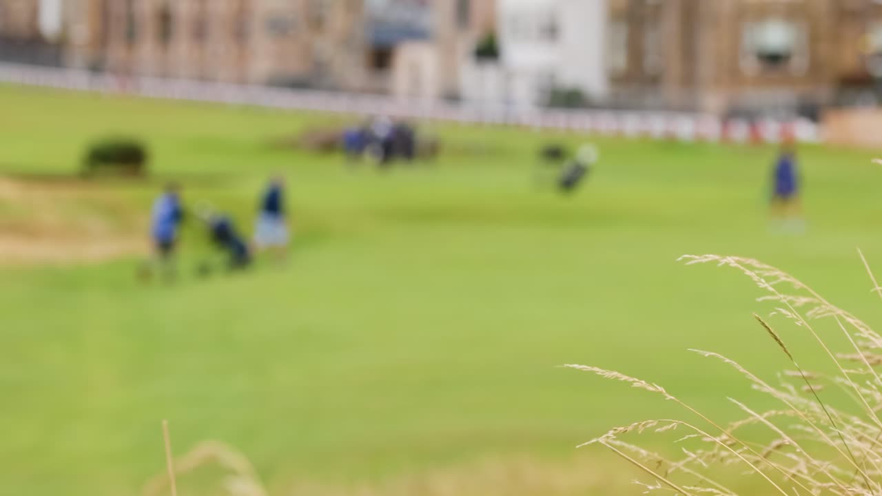 Golf Course Scene with People