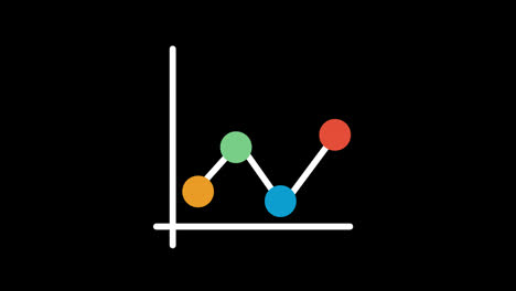 a-bar-chart-with-an-arrow-going-up-and-down-concept-animation-with-alpha-channel