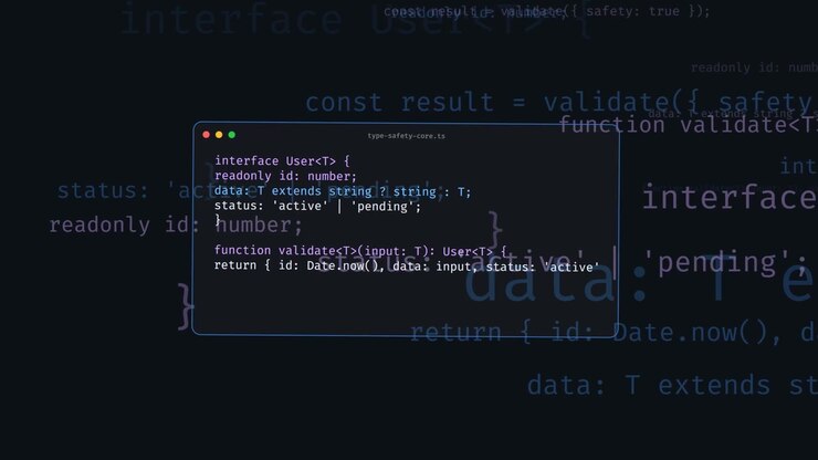 TypeScript Code Being Written in a Code Editor