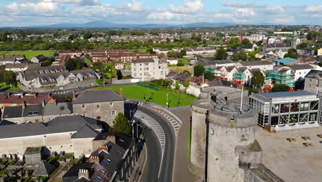 King's-Island-and-King-John's-Castle,-Limerick-City,-Ireland