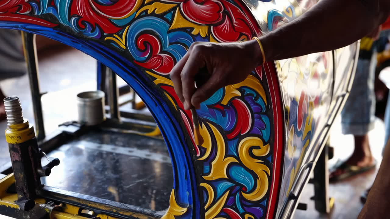 Indian Auto-rickshaw Painting Workshop
