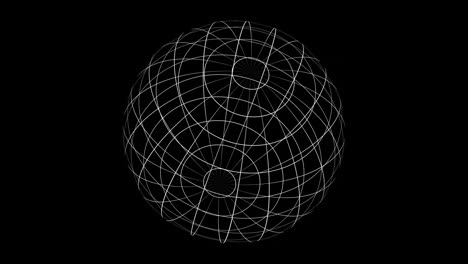 animation of globe spinning over black background