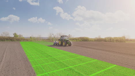 precision planting in a farm field