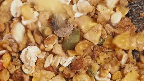 primer plano de las granolas