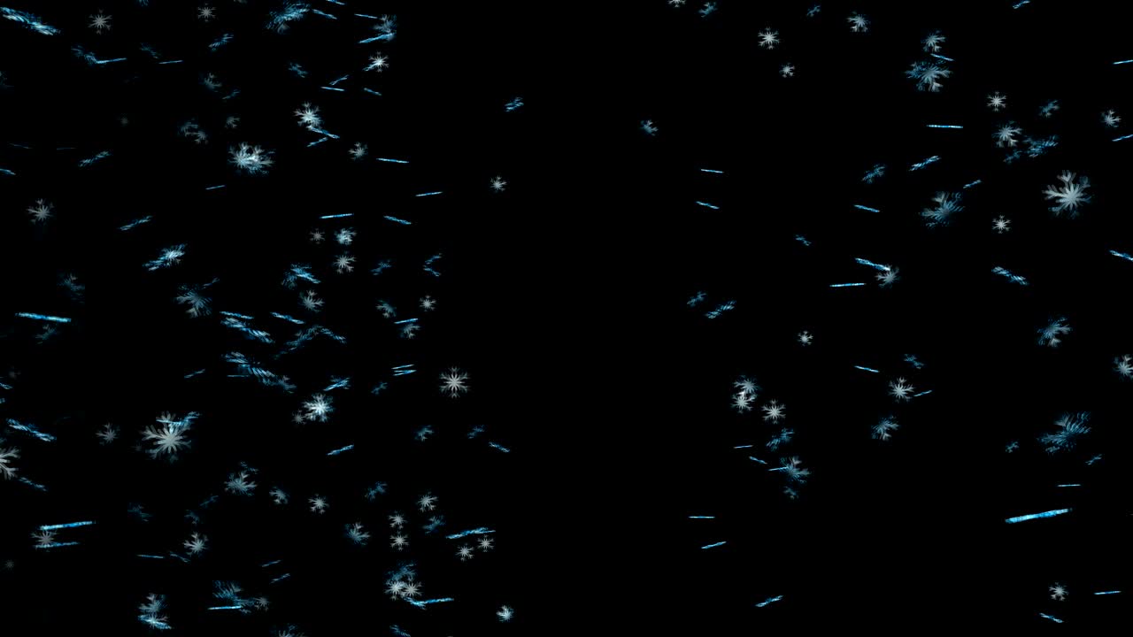 Realistisk snø i 4K. 3D-gjengitt bakgrunn