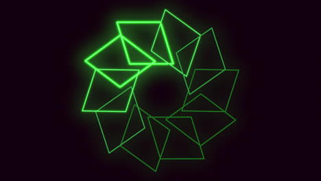 futuristic geometric pattern glowing shapes