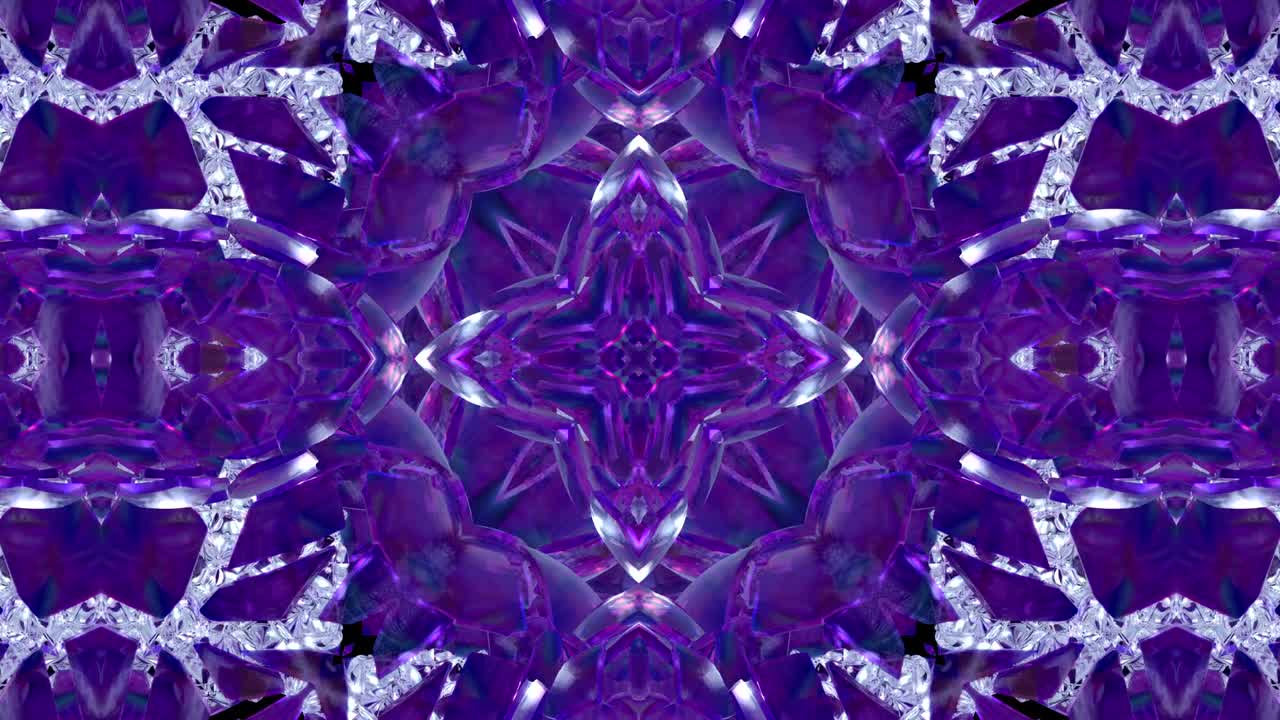 fondo decorativo abstractamente adornado con bucles. caleidoscopio o mandala en 3d.