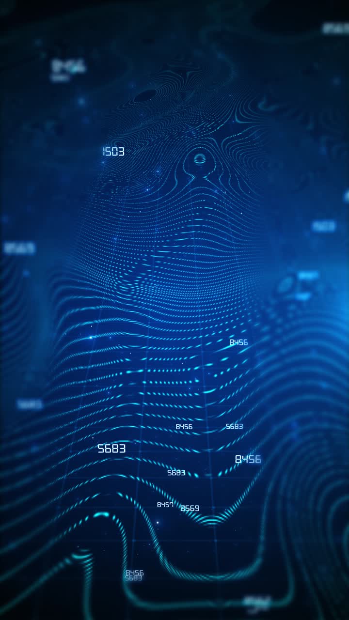 Abstract cyber big data flow particles big data flow artificial intelligence lines grid wave pattern