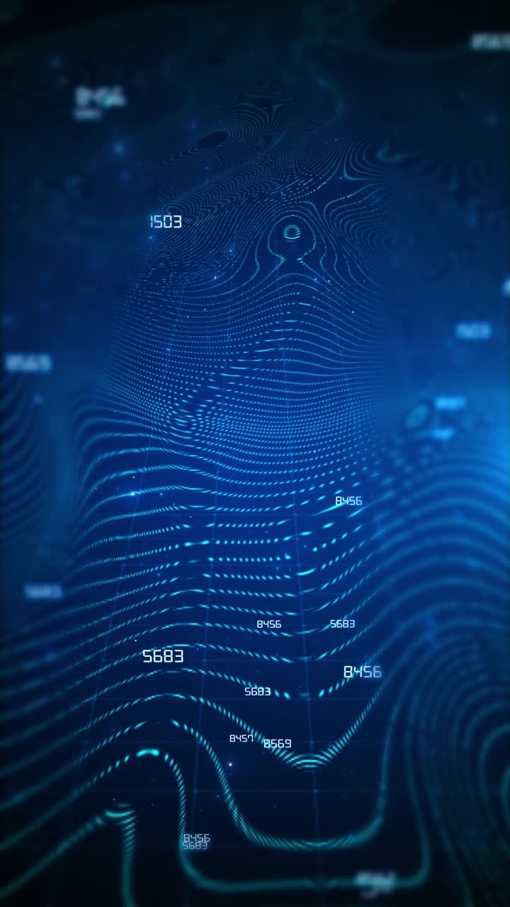 Abstract cyber big data flow particles big data flow artificial intelligence lines grid wave pattern