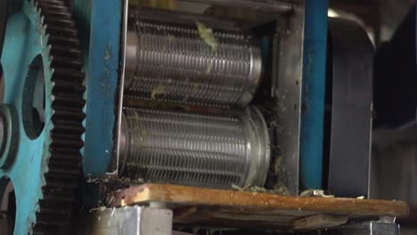 sugarcane juice machine goregaon mumbai maharashtra india making close up