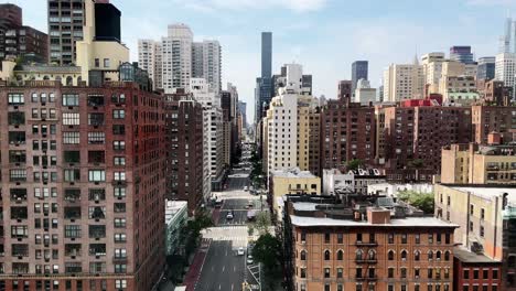aerial view of new york city buildings