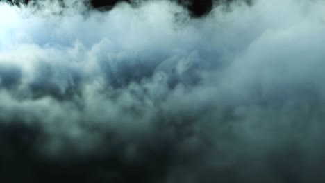 nubes de humo de hielo seco realista