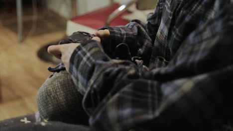 Toronto,-Canada---Boy-Playing-Video-Games-With-A-Gaming-Joystick---Closeup-Shot