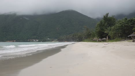 Bãi-tắm-An-Hải-Beach,-located-on-the-serene-shores-of-Con-Dao,-Vietnam