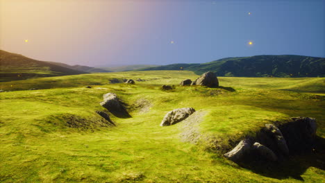 hermosos paisajes montañosos en los cárpatos
