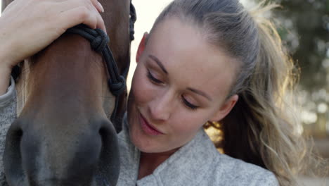 heartfelt moments with her horse