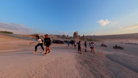 experience the thrill of an atv journey across cappadocia’s valleys, navigating rocky terrain and scenic trails