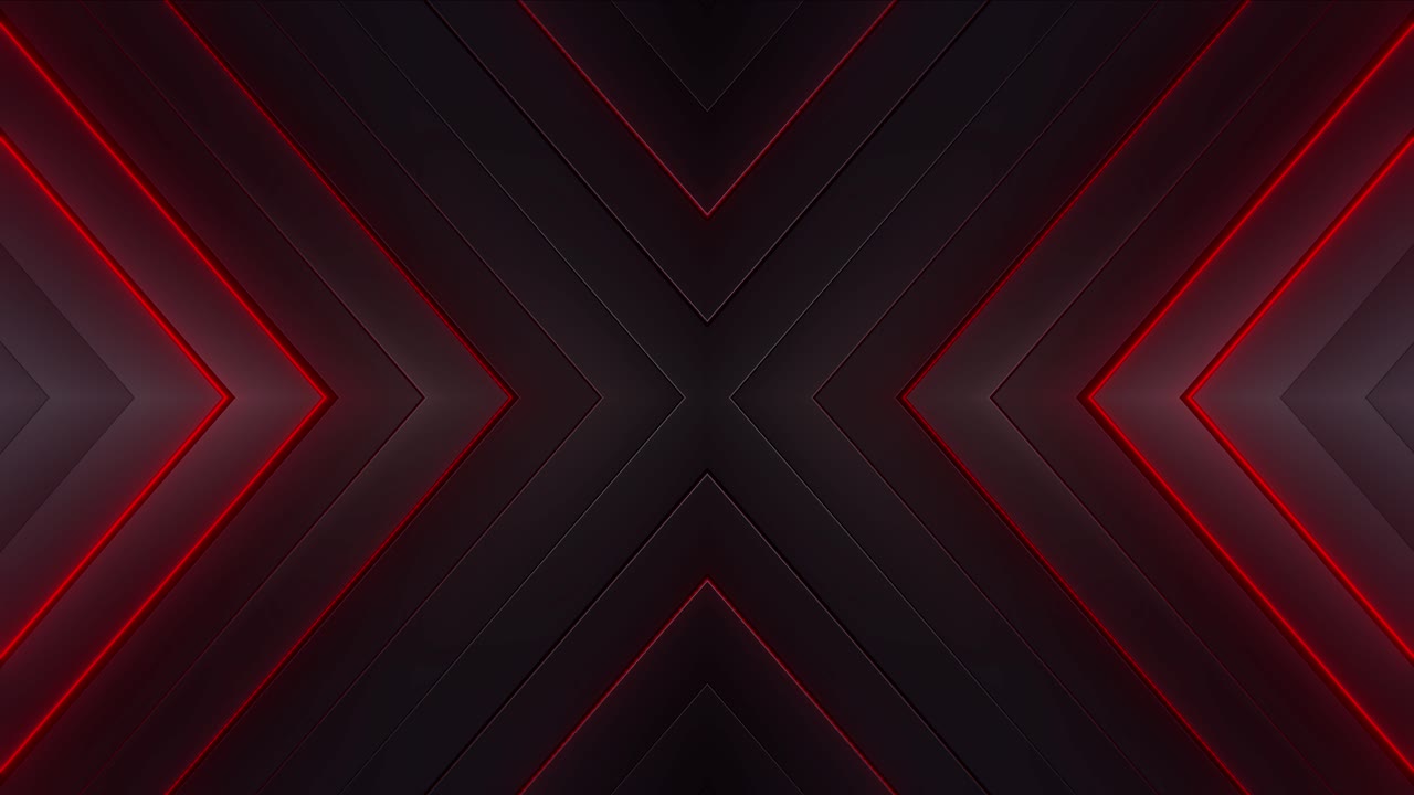 Abstract Dark Geometric Background with Red Glowing Lines | Premium ...