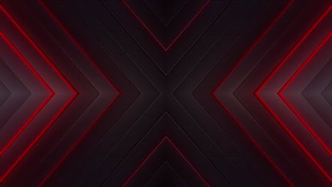 abstract dark geometric background with red glowing lines