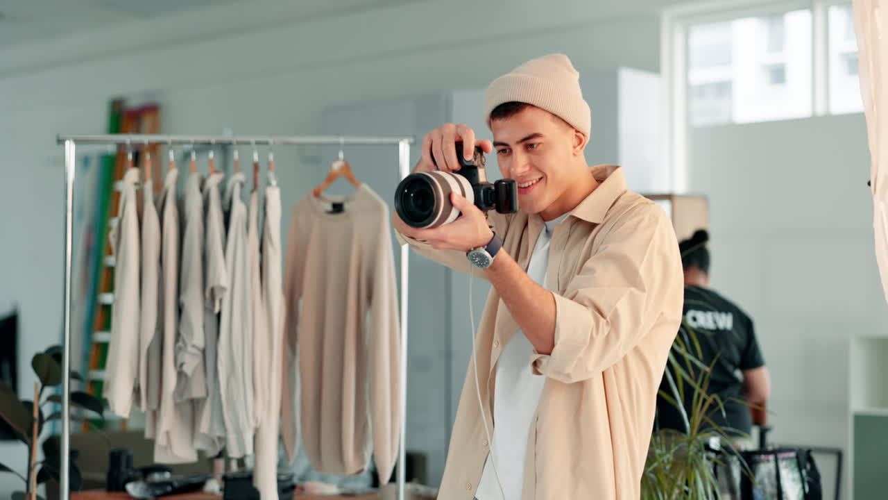 Fashion photoshoot behind the scenes