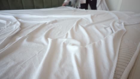 haciendo una cama