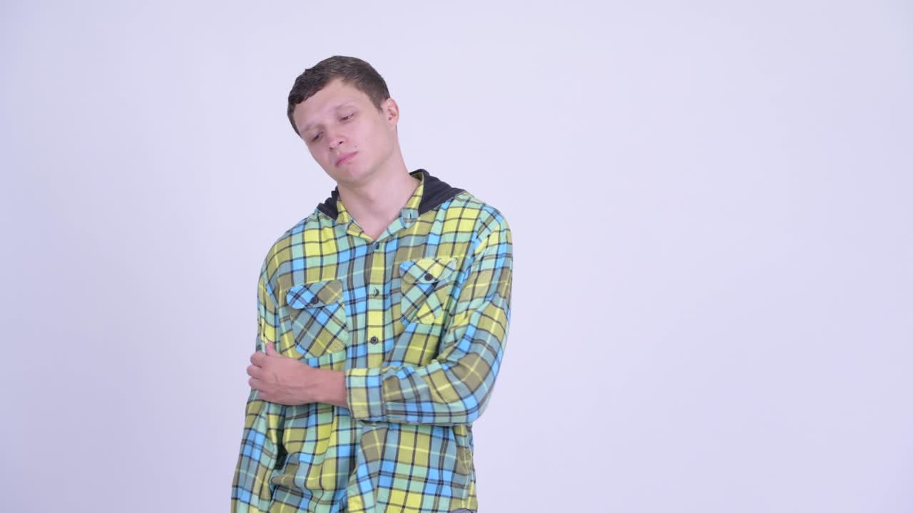 Young handsome hipster man