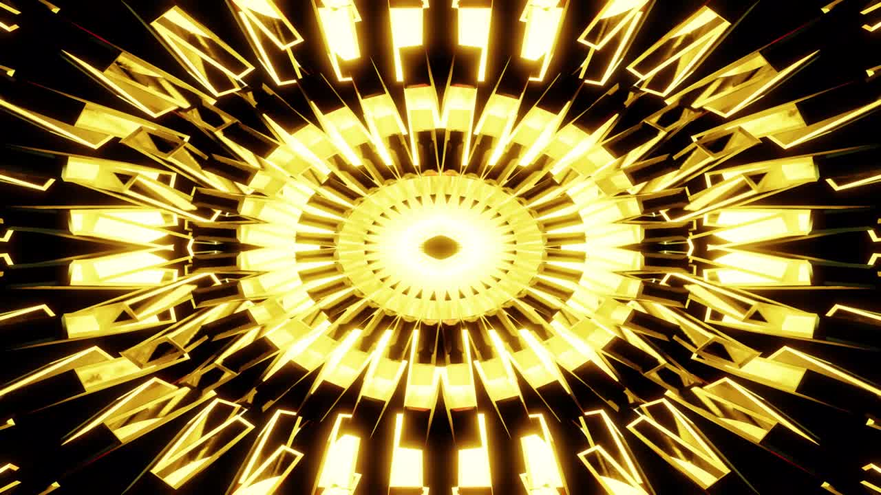 el bucle vj del fondo dorado