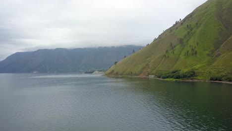 lake toba north sumatra medan drone aerial 4k