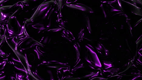 mysterious black and purple liquid flows down surface