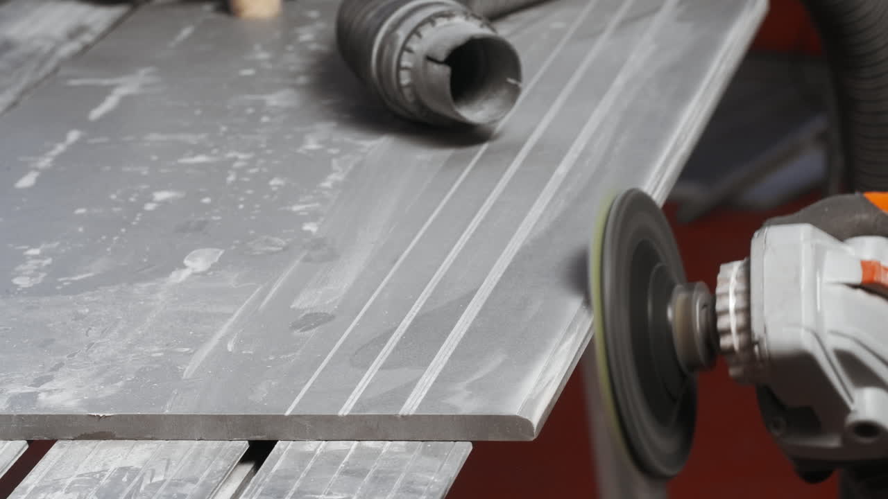 밀러와 함께 돌 타일을 는 것