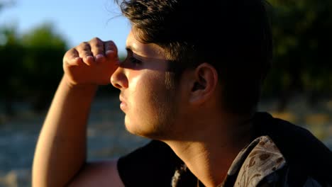 teenager exploring outdoor